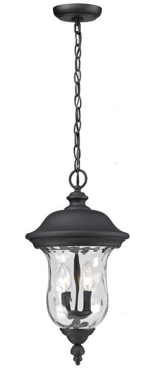 Armstrong Outdoor Chain Light in Black Finish