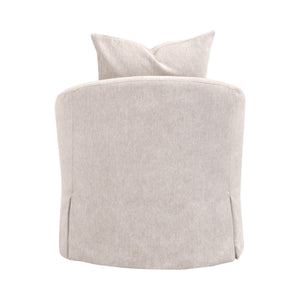 Faye Slipcover Swivel Club Chair