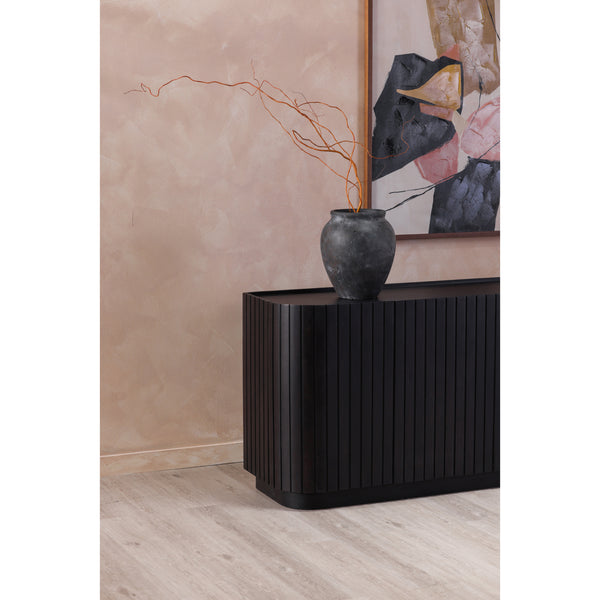 Moe's Povera 4 Door Black Sideboard