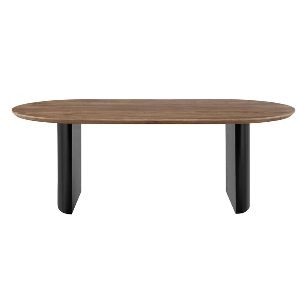Conway KD 86.5" Oval Dining Table, Walnut 