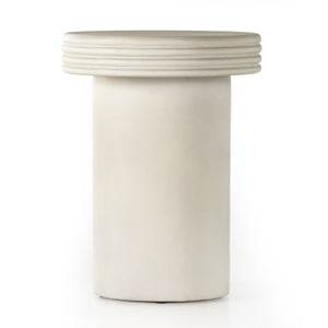 Grecia Outdoor End Table In Small In White