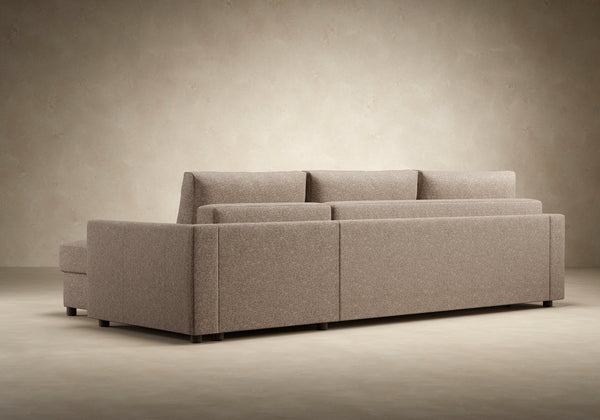 NEAH SOFA BED, CURVED W/LOUNGER, 71"X77"
