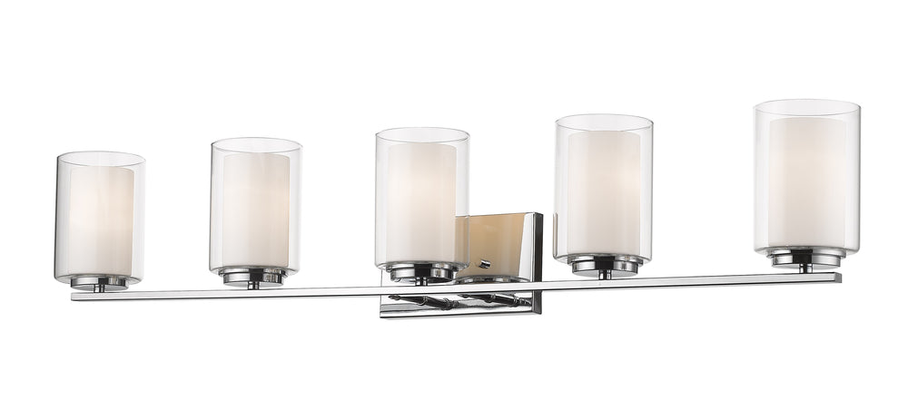 Willow 5 Light Vanity  in Chrome Finish