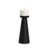 Quadir Tall Matte Black Metal Candle Holder