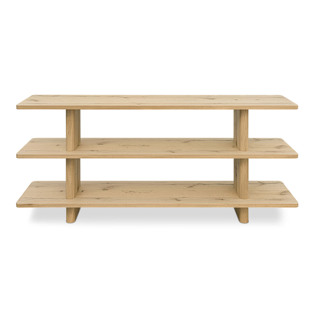 Casey Small Bookcase in Rustic Oak