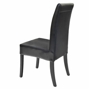 Valencia Leather Chair In Black
