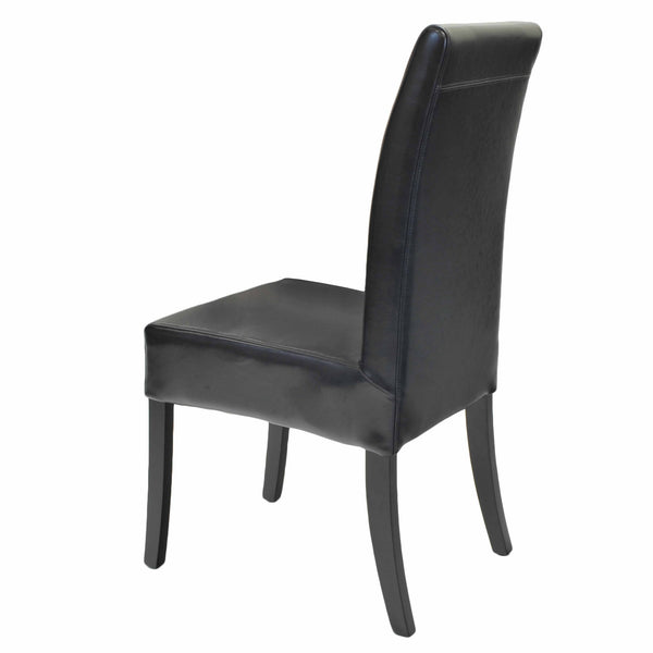 Valencia Leather Chair In Black
