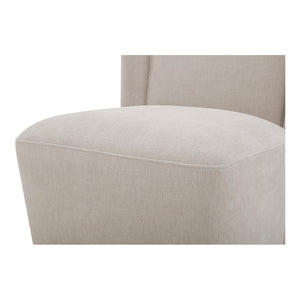 Cormac Rolling Dining Chair in Warm Sand