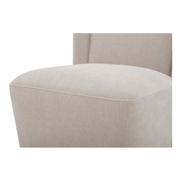 Cormac Rolling Dining Chair in Warm Sand
