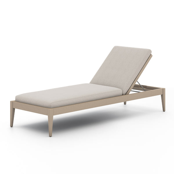 Sherwood Outdoor Chaise Lounge In Bwn/Stone