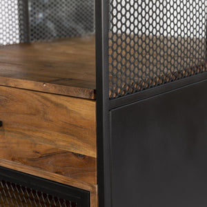Roswell 23" Width Iron and Mango Wood Bar Counter