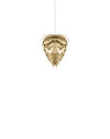 Conia Brass Medium Hardwired Pendant with White Cord
