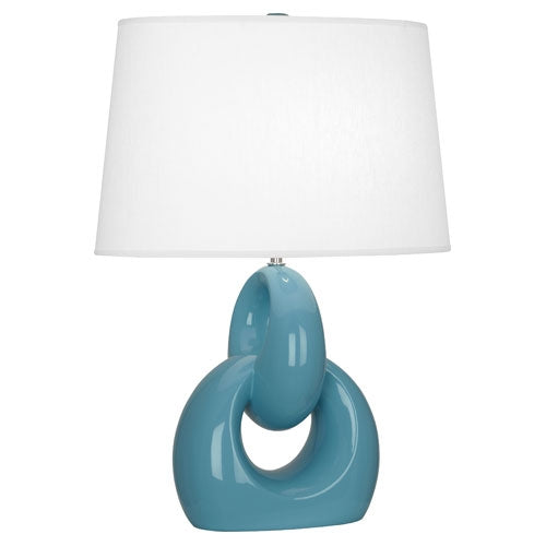 Steel Blue Fusion Table Lamp