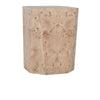 Avena Burl Wood End Table - Natural
