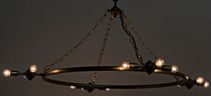 Sasha Chandelier, Metal with Brass Finish