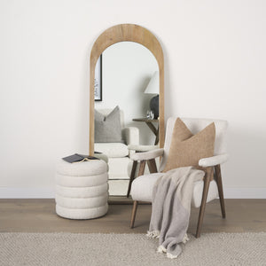 Elise Cream Boucle Upholstered Storage Ottoman