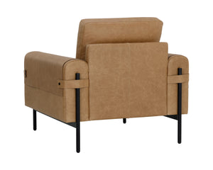 CAMUS ARMCHAIR - LUDLOW SESAME LEATHER