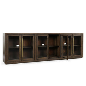 Bradley Solid Wood 6-Drawer Cabinet - Landmark Brown
