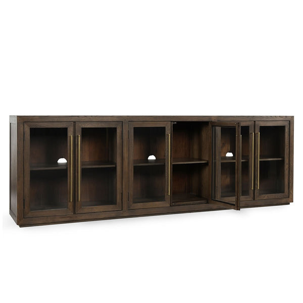Bradley Solid Wood 6-Drawer Cabinet - Landmark Brown