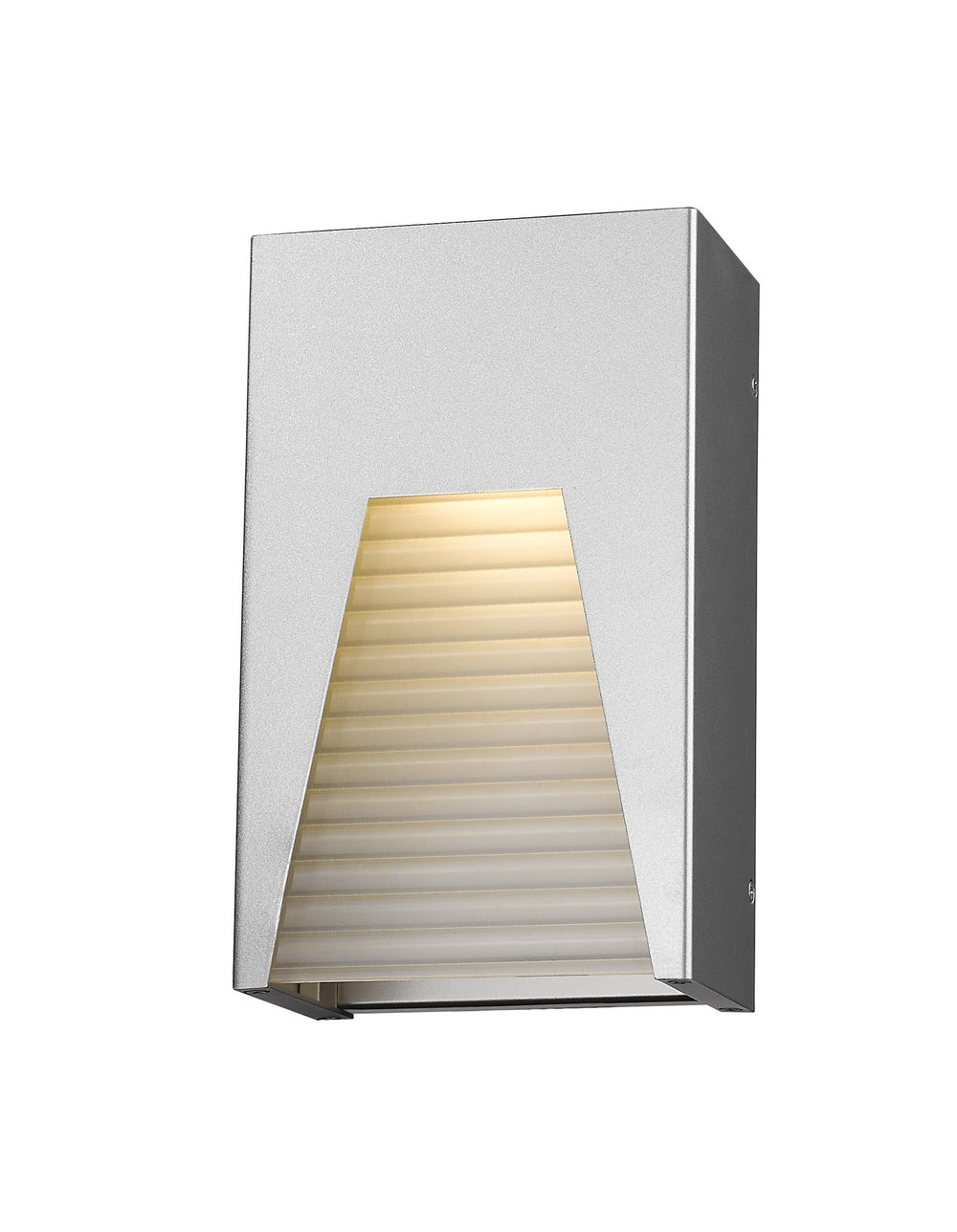 Millenial 1 Light Outdoor Wall Light in Silver Finish