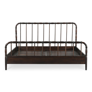 Moe's Vivian King Bed in Dark Brown
