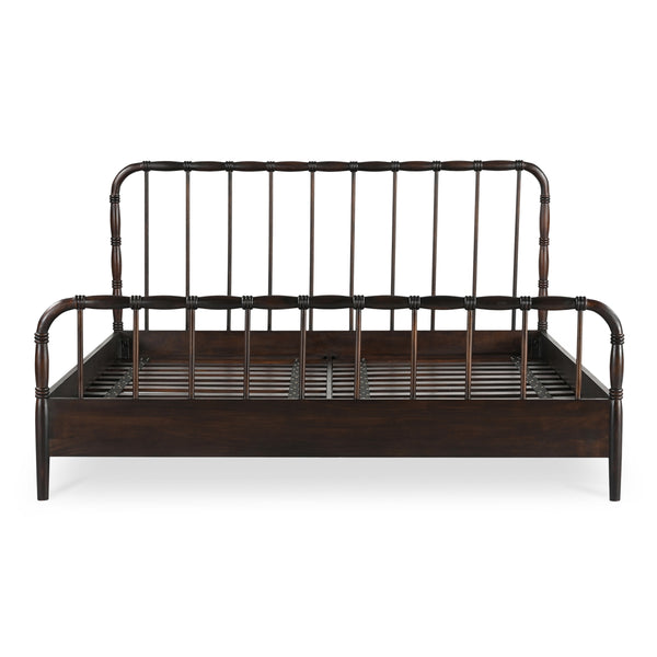 Moe's Vivian King Bed in Dark Brown