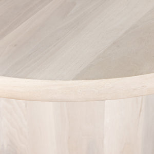 Hudson Round Dining Table In Ashen Walnut