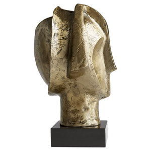 Stoicism Sculpture in Gold