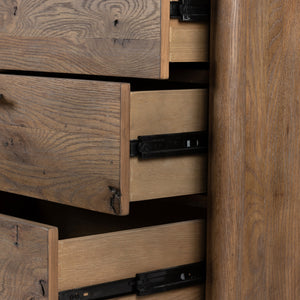 Glenview 9 Drawer Dresser In Weathered Oak