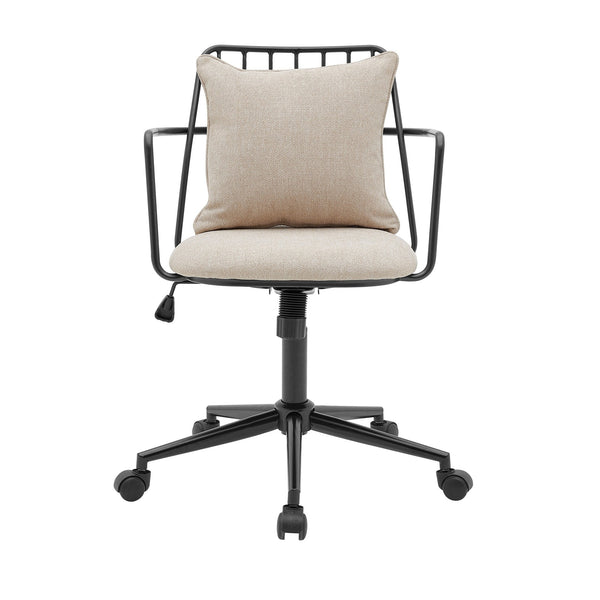 Edison Fabric Office Chair In Strata Cream