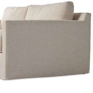 Hampton Slipcover Sofa In 93" In Evere Oatmeal