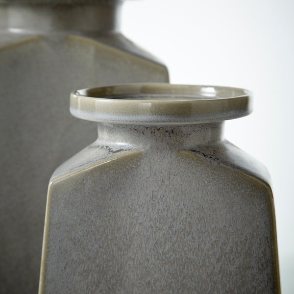 Santorini Vase in Oyster Silver