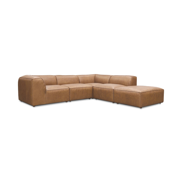 Form Dream Modular Sectional in Sonoran Tan Leather