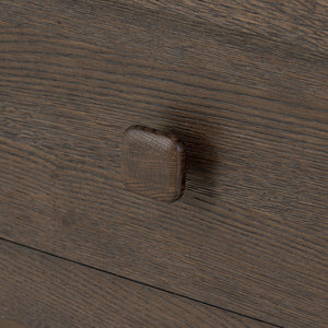 Valen 6 Drawer Dresser - Rustic Brown Oak Veneer