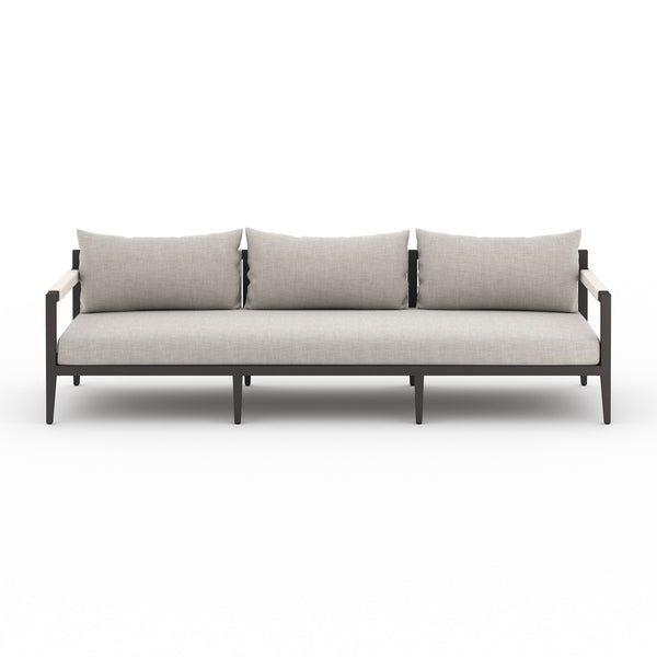 Sherwood Outdoor Sofa 93" in Bronze/Stone