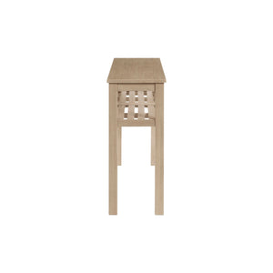 Tiburon KD Console Table with Shelf, Drifted Sand