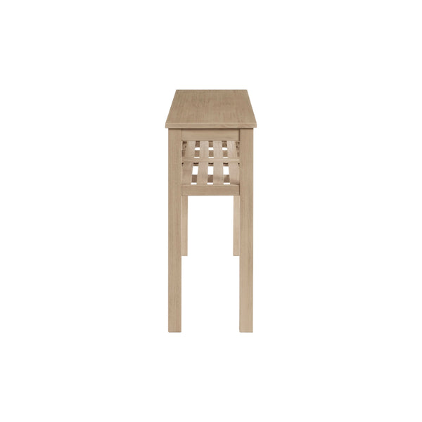 Tiburon KD Console Table with Shelf, Drifted Sand