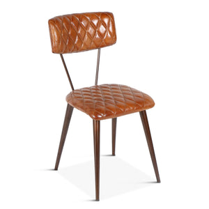 Wellington Collection Iron Chair Leather Seat