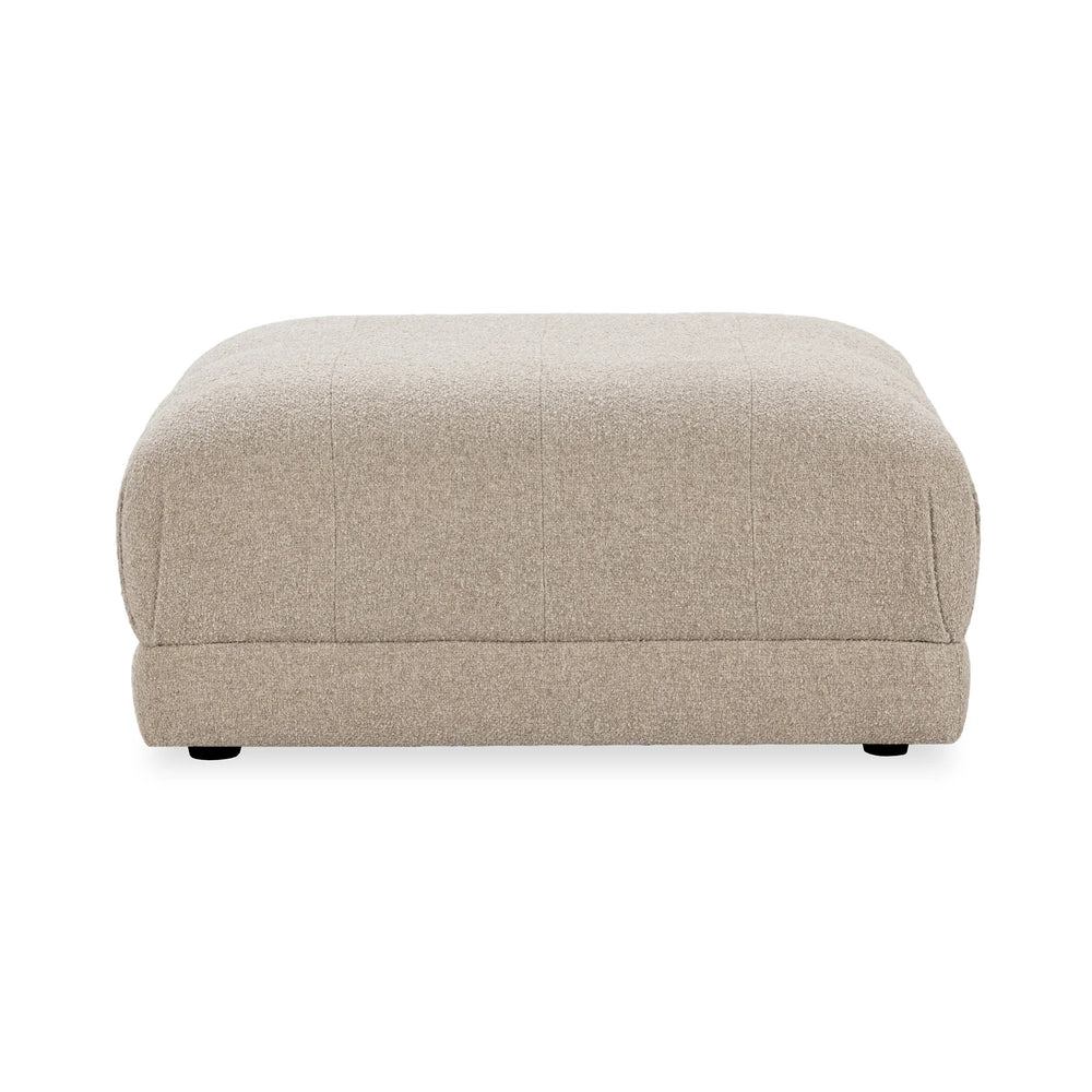 Adalynne Upholstered Square Ottoman in Buttermilk