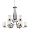 Willow 9 Light Chandelier in Chrome Finish