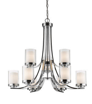 Willow 9 Light Chandelier in Chrome Finish