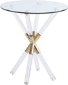 Erick End Table In Acrylic/Gold