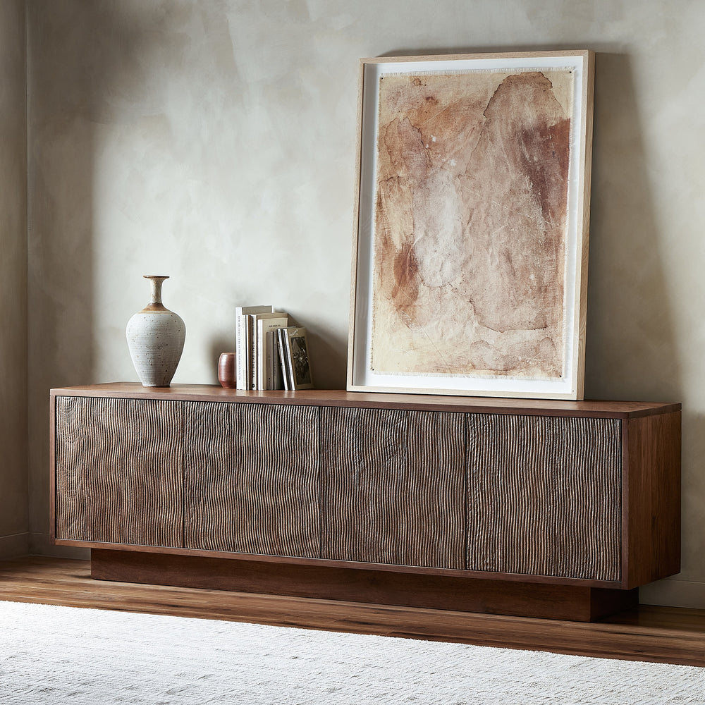 Gilmore Media Console in Aged Mango