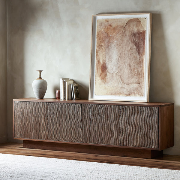 Gilmore Media Console in Aged Mango