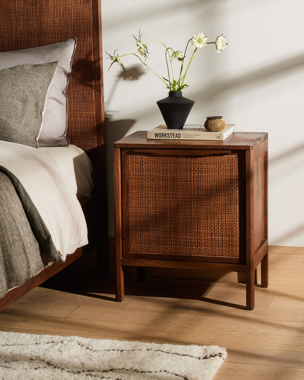 Sydney Right Nightstand In Brown Wash