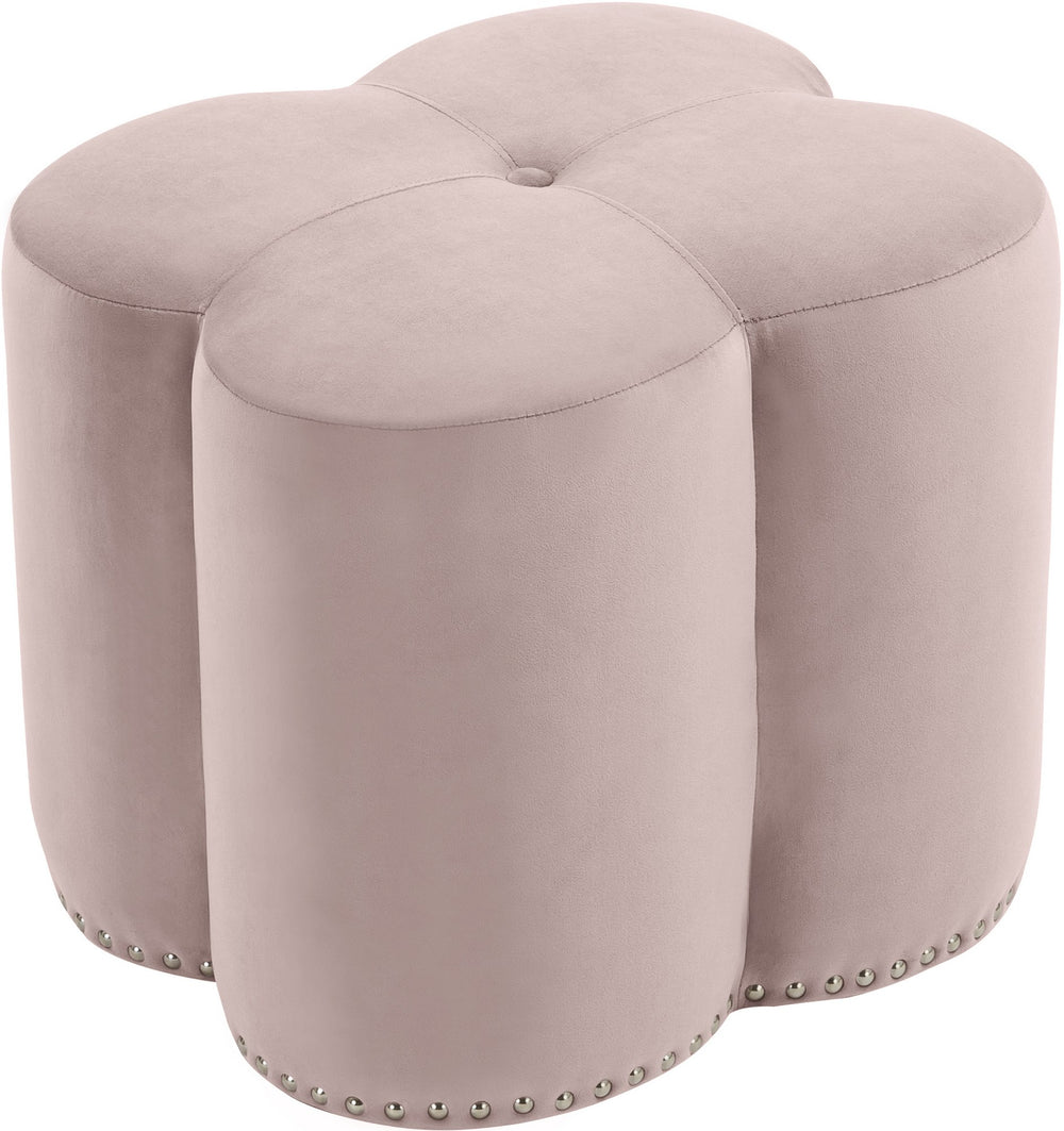 Jody Ottoman In Pink Velvet