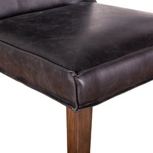 Madison Black Eco-Friendly Leather Dining Chair