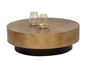 BERNABY COFFEE TABLE - ANTIQUE BRASS