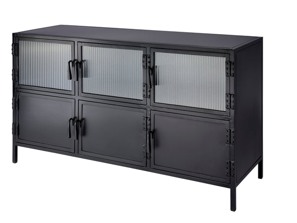  Vitrino 6 Door Iron Console