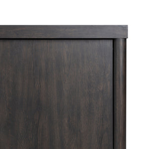 Laredo Media Console In Smoked Black Veneer